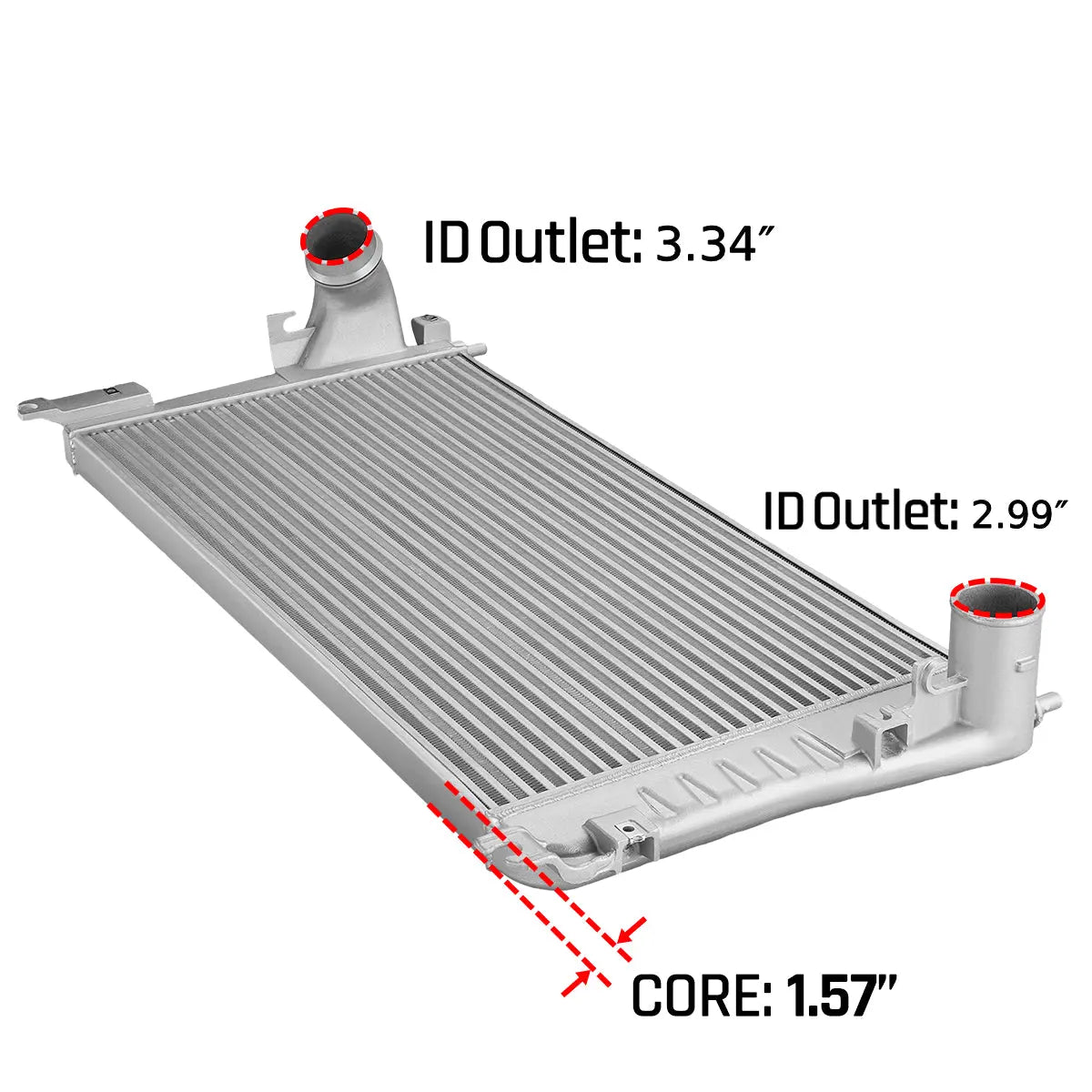 Intercooler Bar and Plate - 2006-2010 6.6L Duramax LMM LBZ Chevrolet/GMC Sierra 2500HD 3500HD | SPELAB