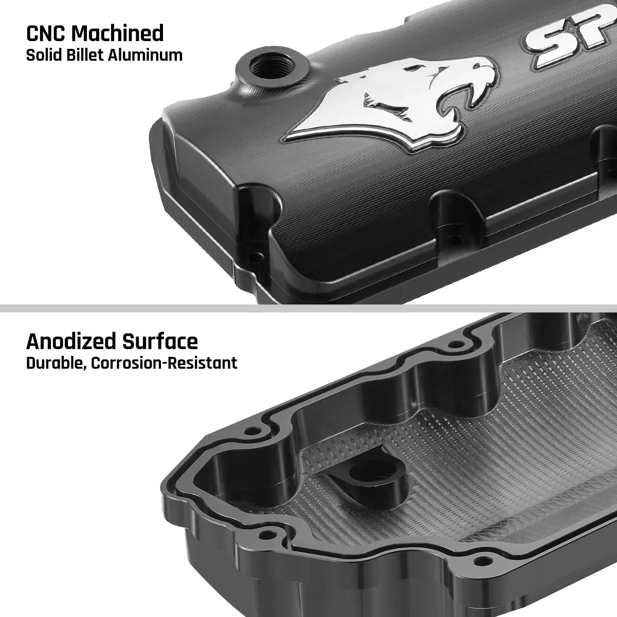Billet Aluminum Valve Cover for 2008-2010 Ford 6.4L Powerstroke | SPELAB