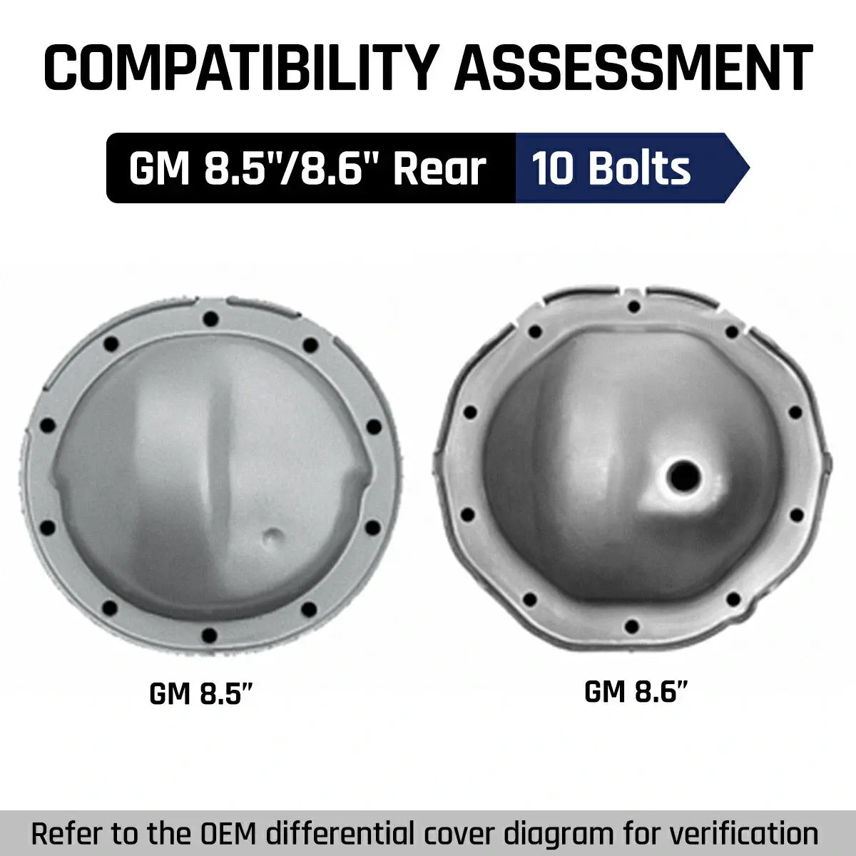 Chevy Camaro/C10 GM 8.5"/8.6" 10Bolt Rear Differential Cover SPELAB