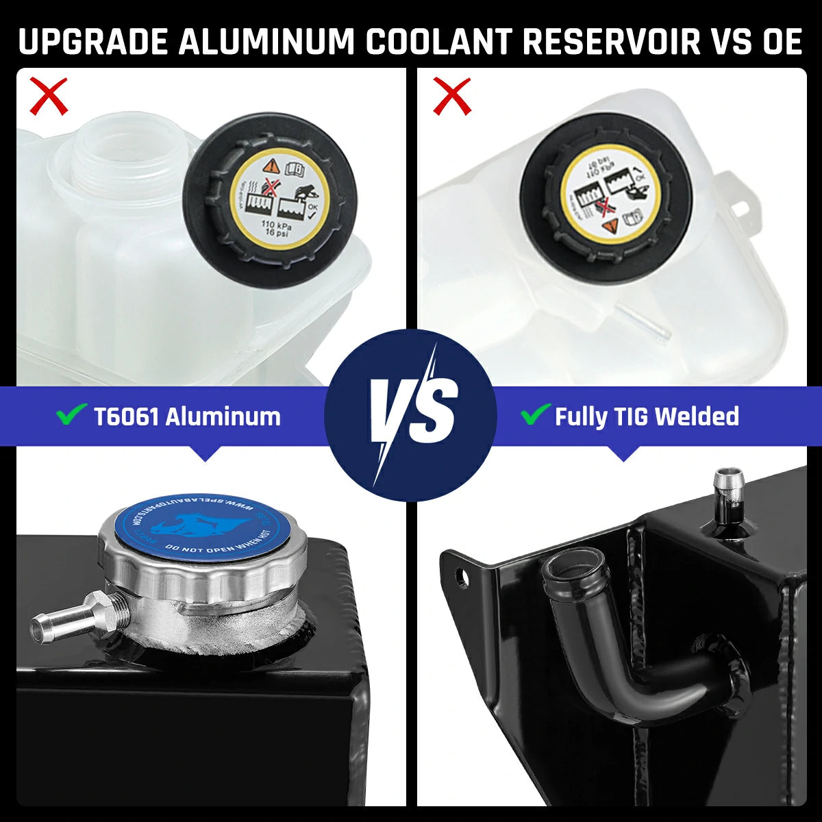 Coolant Reservoir for 2019+ Ram 3500 4500 5500 6.7L Cummins | SPELAB-986