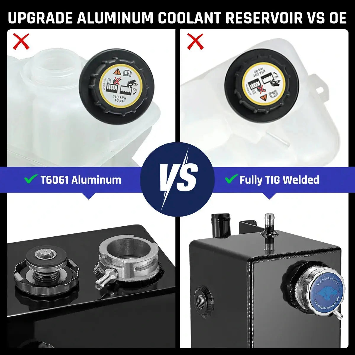 Coolant Reservoir (Degas) for 2001-2007 LB7 / LLY / LBZ DURAMAX|SPELAB-8