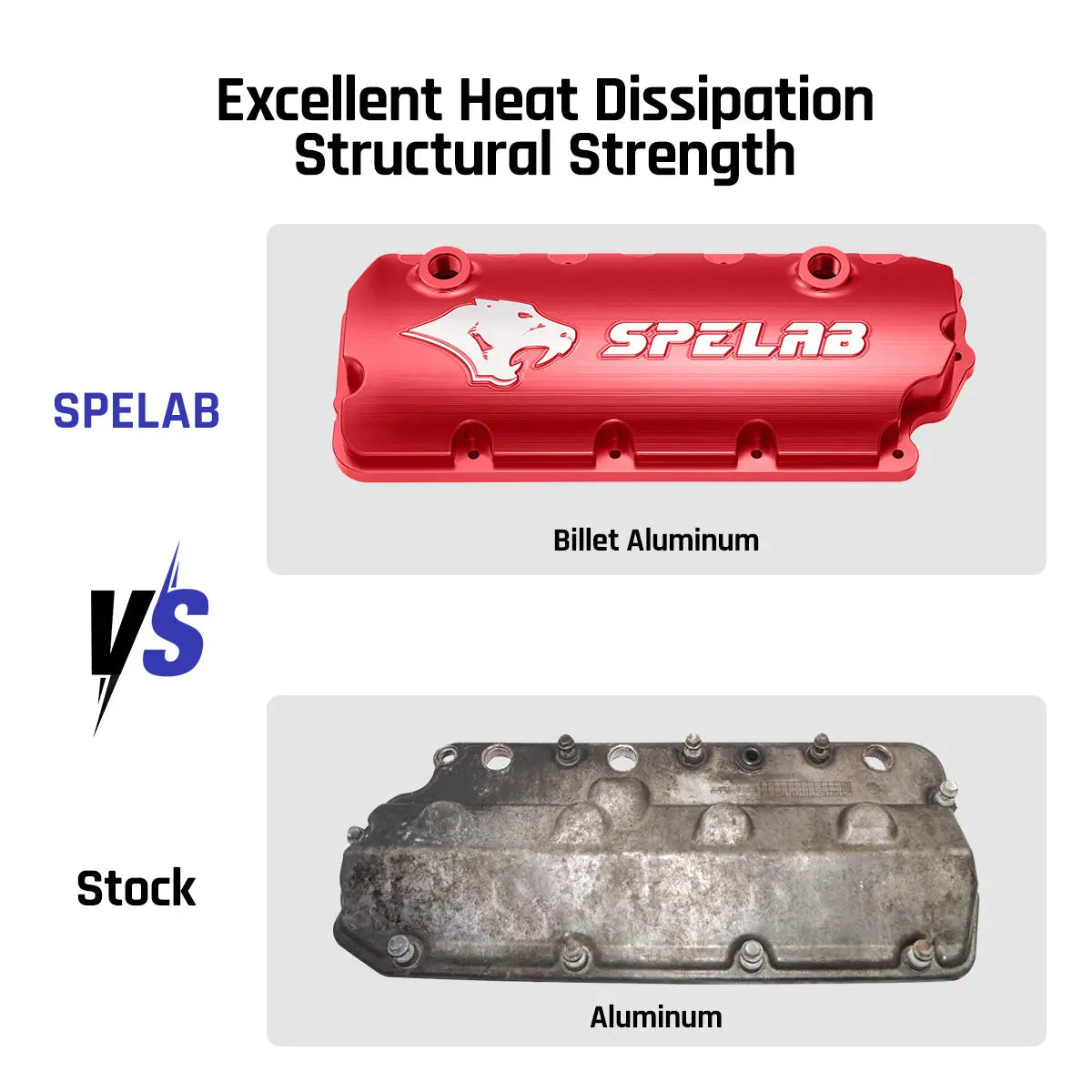 Billet Aluminum Valve Cover for 2008-2010 Ford 6.4L Powerstroke | SPELAB