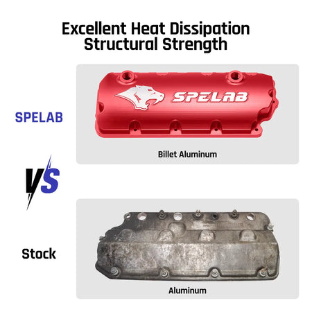 Billet Aluminum Valve Cover for 2008-2010 Ford 6.4L Powerstroke | SPELAB