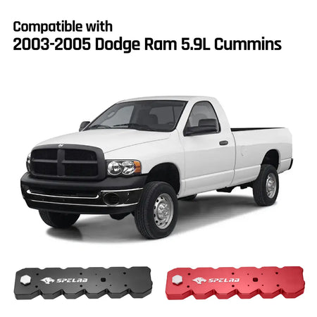 Billet Aluminum Valve Cover for 2003-2005 Dodge Ram 5.9L Diesel | SPELAB