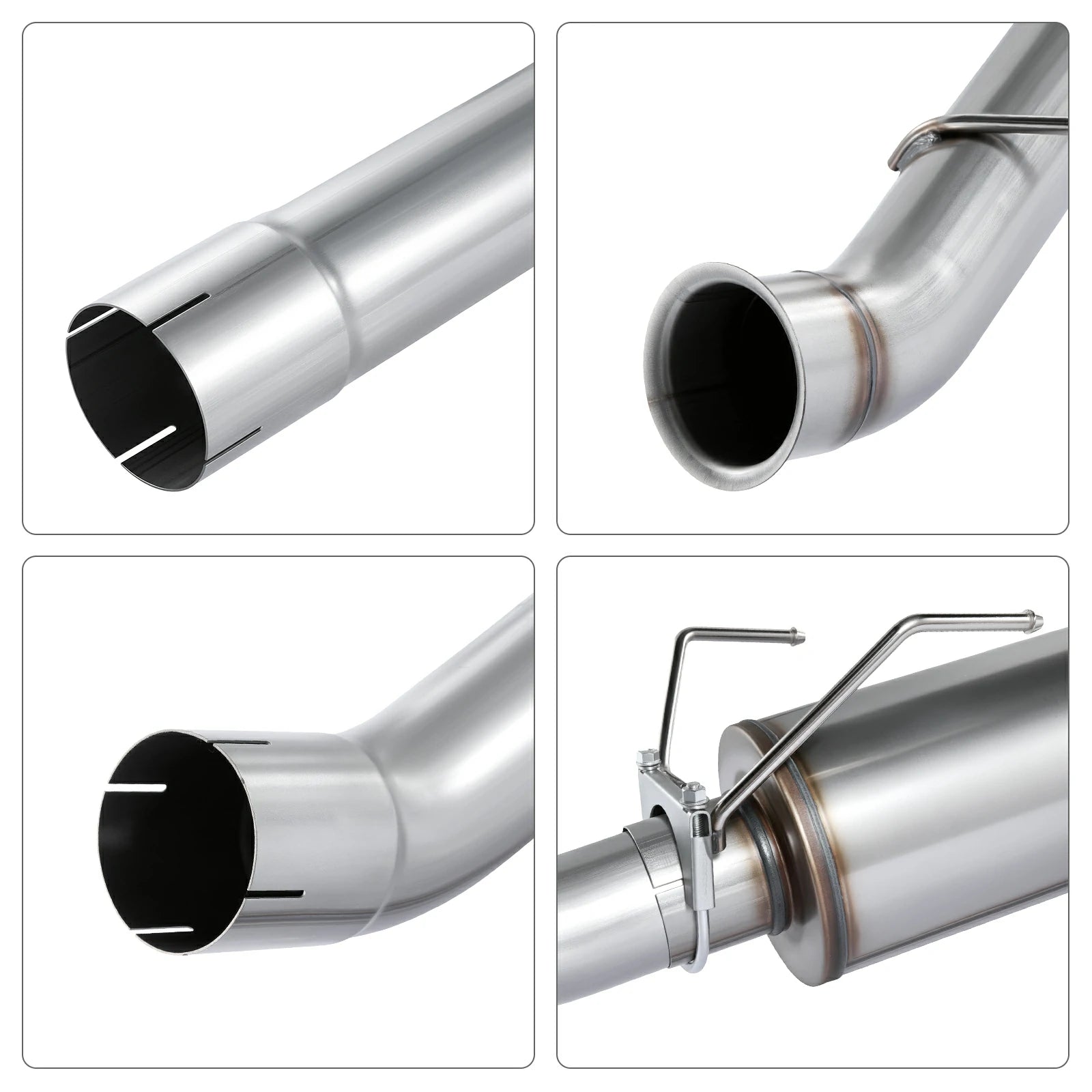4'' Tb-Back w/Muffler for 2010-2012 Dodge Ram 6.7 Cummins 2500 3500