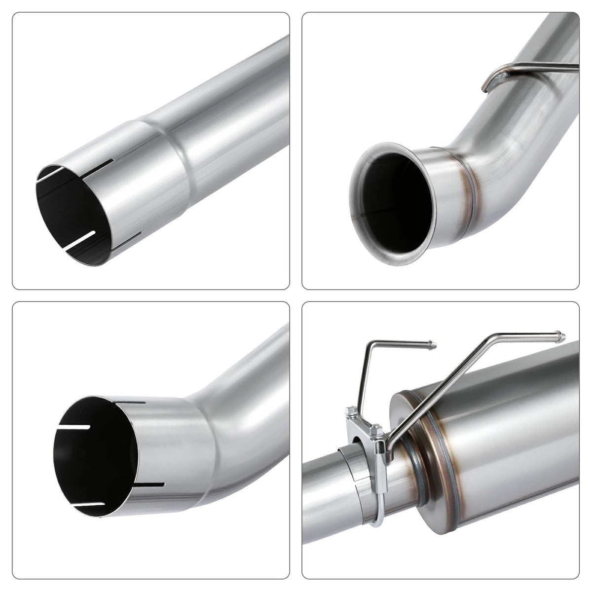 4'' Tb-Back w/Muffler for 2010-2012 Dodge Ram 6.7 Cummins 2500 3500