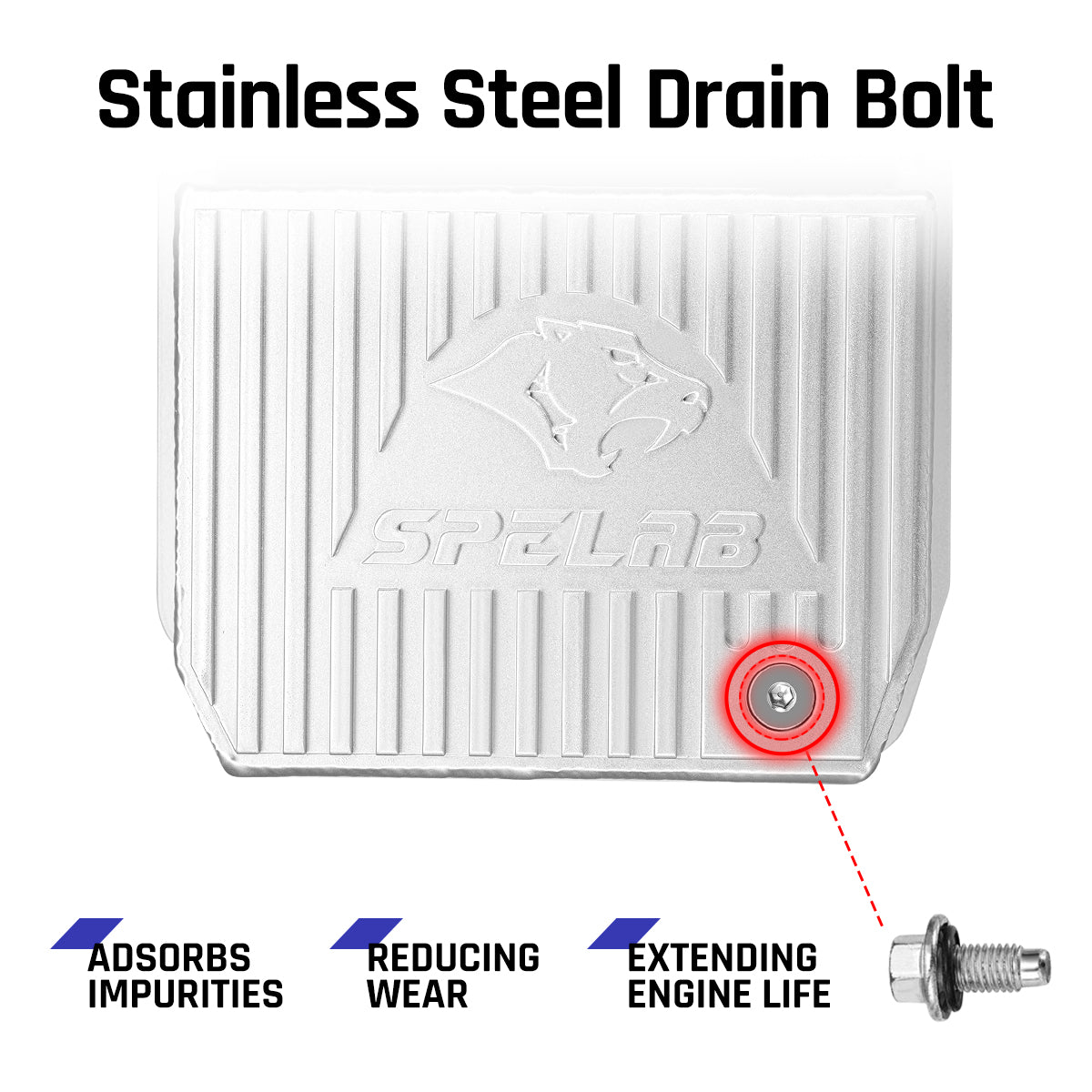 Oil Pan For 2003-2022 5.9 & 6.7 Cummins  Dodge Ram 2500/3500 Billet Aluminum|SPELAB-5
