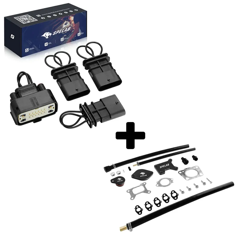 CAN BUS plug kit bundled with EGR delete kit and downpipe for L5P Duramax