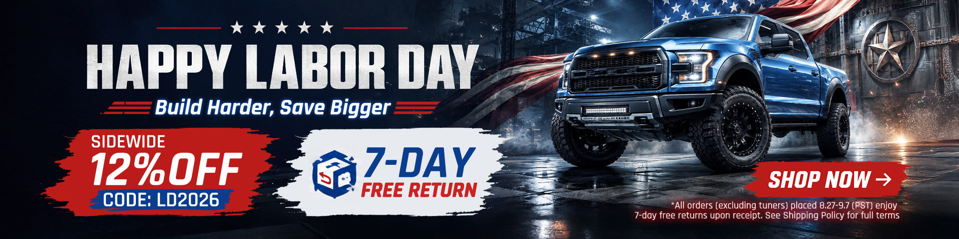 2026 Labor Day Sale! Sitewide 12%Off with Code: LD2026