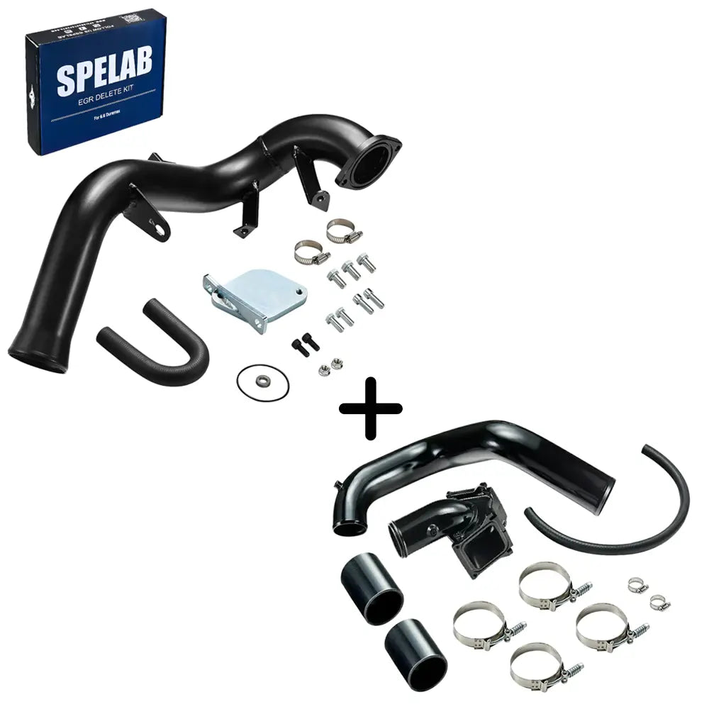 2007.5-2010 6.6L Duramax LMM EGR Delete Kit High Flow Intake Elbow Pipe Tube | SPELAB-11