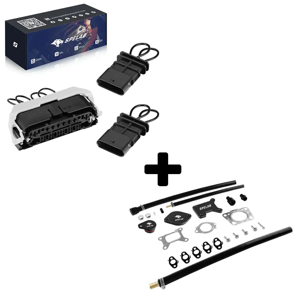 CAN BUS plug kit bundled with EGR delete kit and DPF delete downpipe
