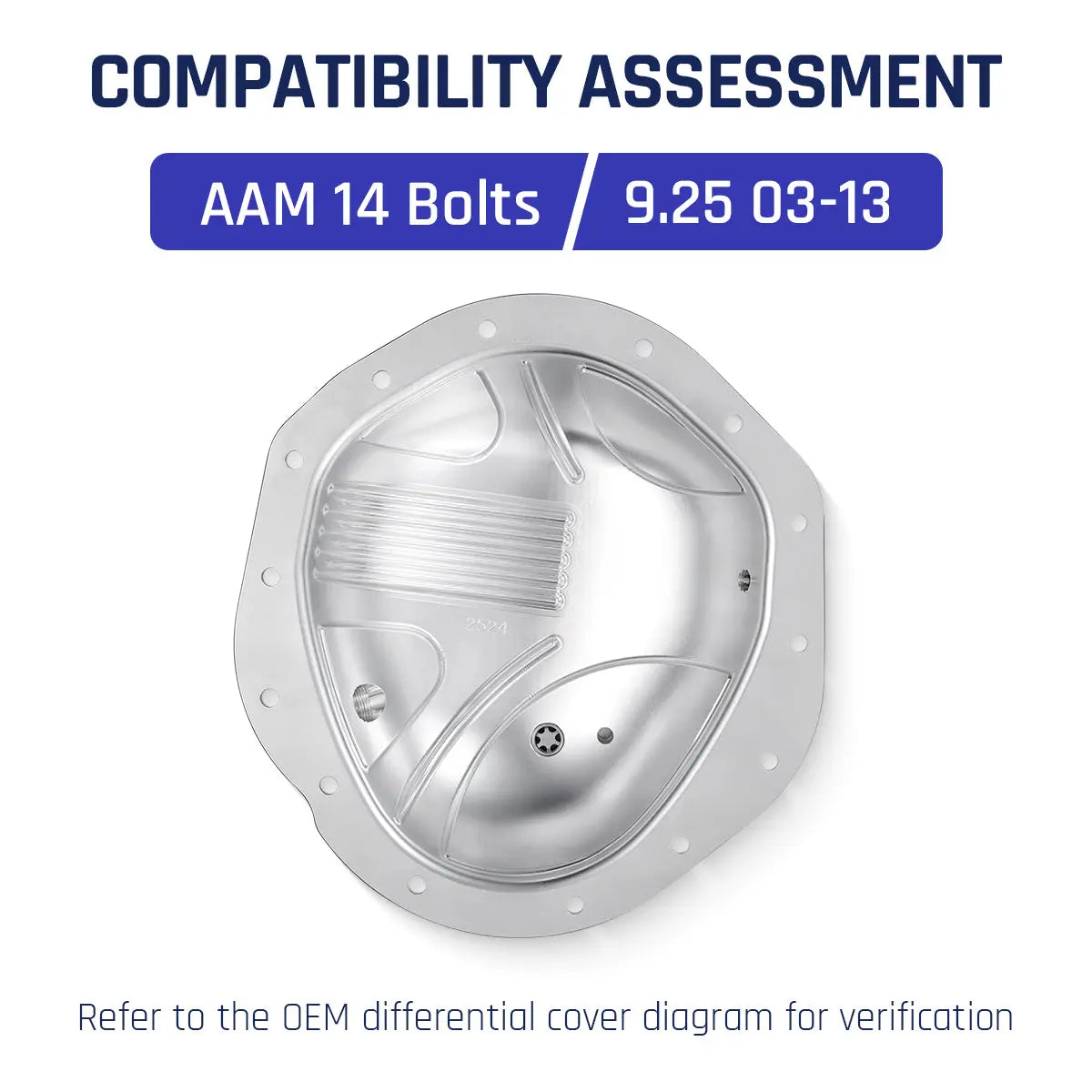 Differential Cover For AAM 9.25'' 2003-2013 5.9/6.7L Dodge RAM 9.25-14 Bolt Axles| SPELAB