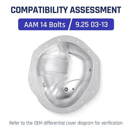 Differential Cover For AAM 9.25'' 2003-2013 5.9/6.7L Dodge RAM 9.25-14 Bolt Axles| SPELAB