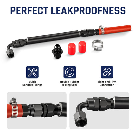 Turbo Coolant Feed Line for 2011–2014 Ford F250 F350 6.7L Powerstroke | SPELAB