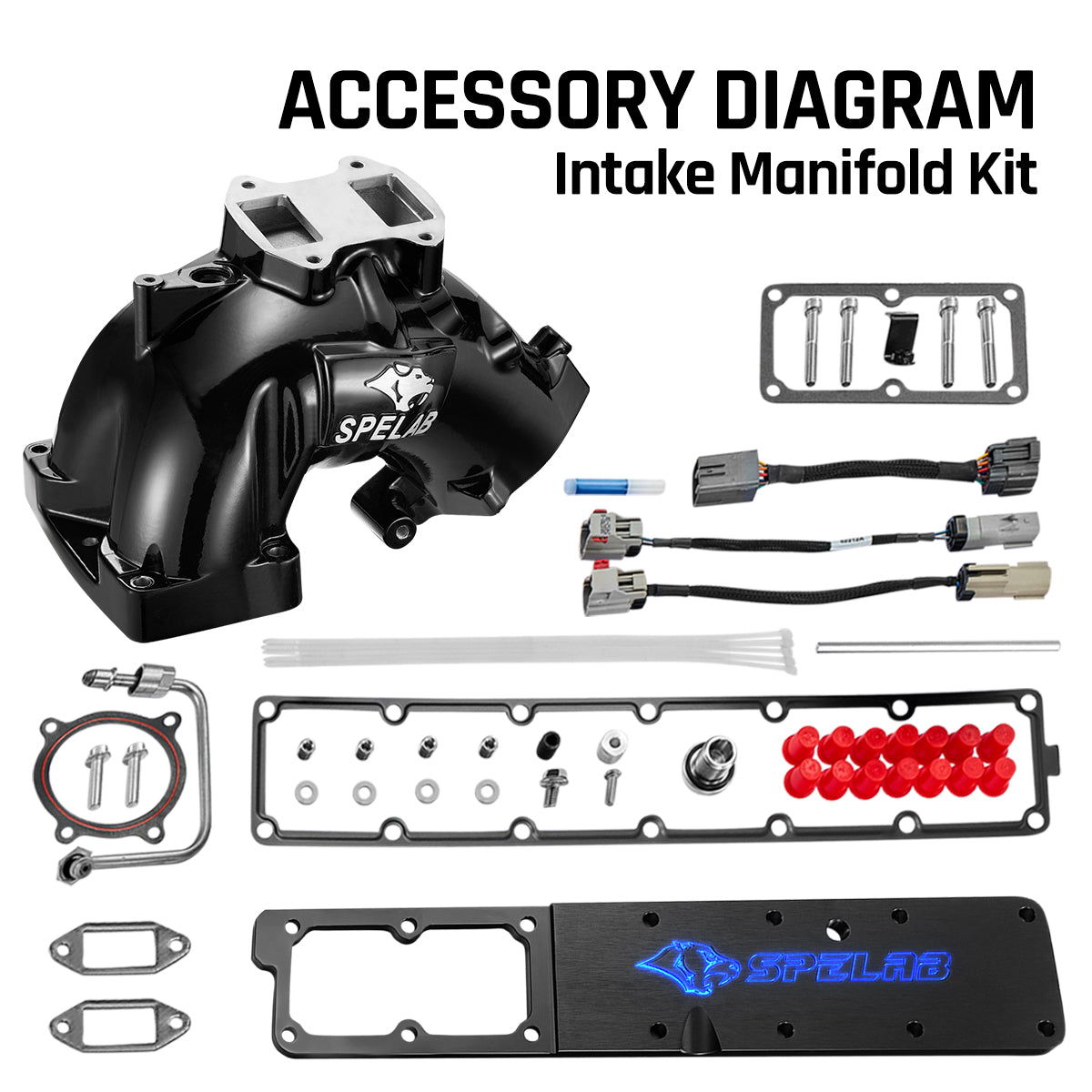 Intake Horn/Manifold Grid Heater for 6.7 Cummins 2007-2024 Dodge Ram 2500/3500 | SPELAB