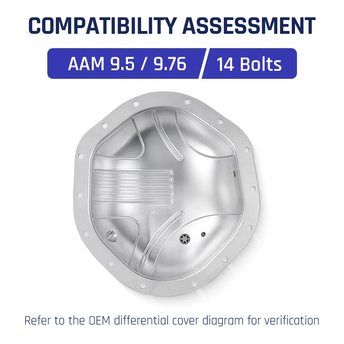 Differential Cover For AAM 9.5"/9.76" 2014-2025 GM 1500-12 Rear Axles| SPELAB