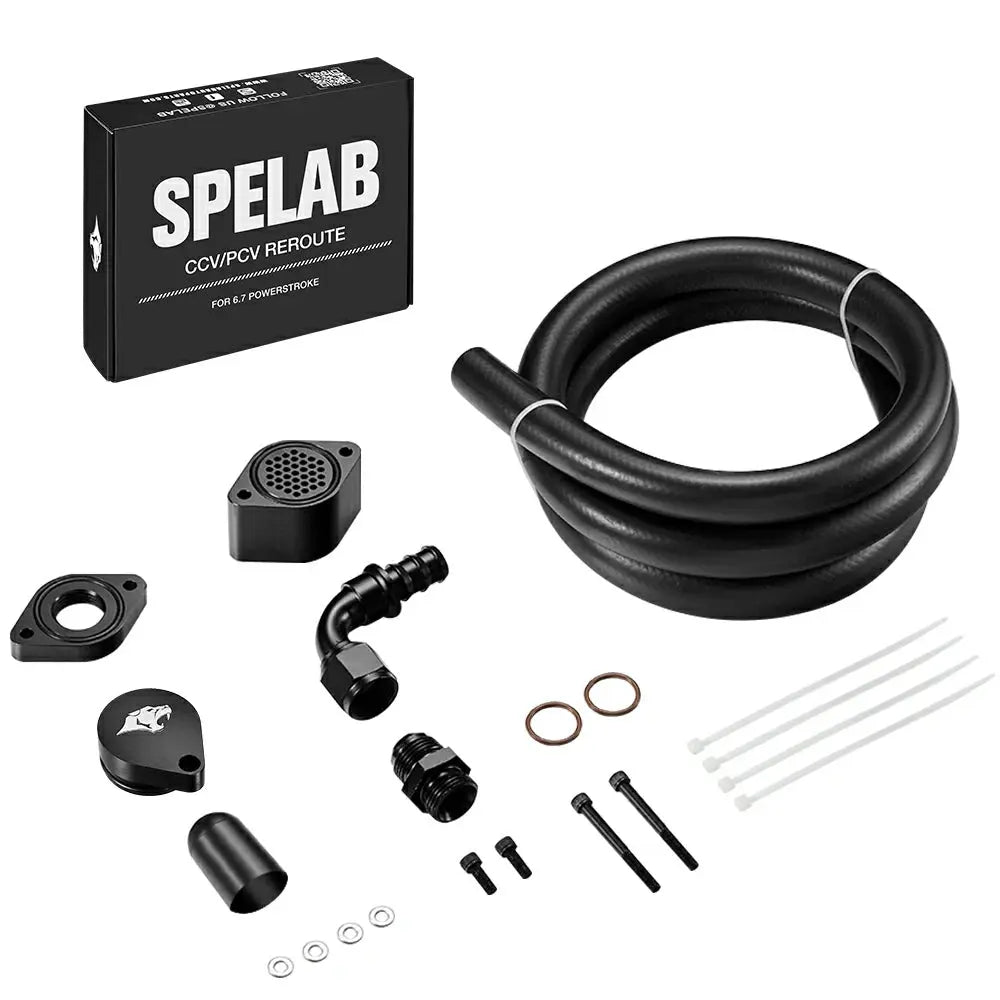 CCV/PCV Reroute/Delete Kit For 2011-2025 6.7L Powerstroke |SPELAB