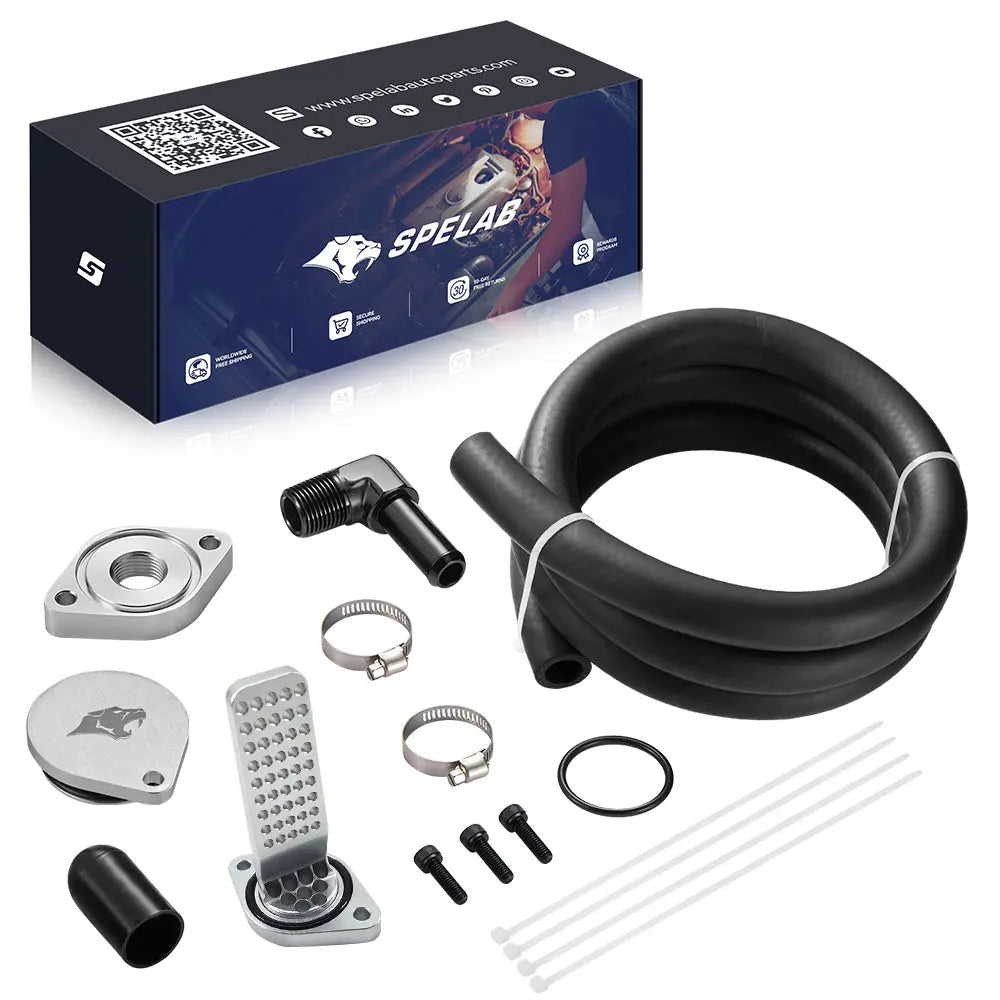 Ccv Reroute Kit 2011-2025 Ford 6.7 Powerstroke CCV Reroute Delete w/ Catch Can – SPELAB