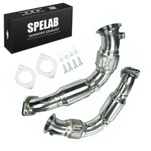 Load image into Gallery viewer, Downpipe Exhaust for 2008-2014 BMW X6/X5 550I 650I 750I B7 N63B44 4.4L V8 Twin Turbo
