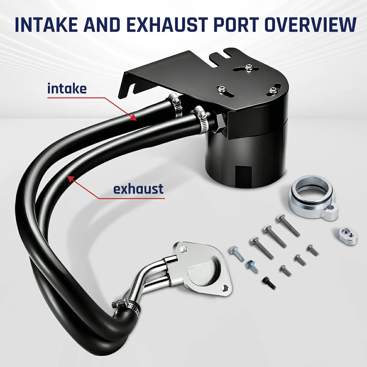SPELAB Enhanced CCV/PCV Reroute/Delete Engine Ventilation Kit For 11-25 Ford 6.7L Powerstroke