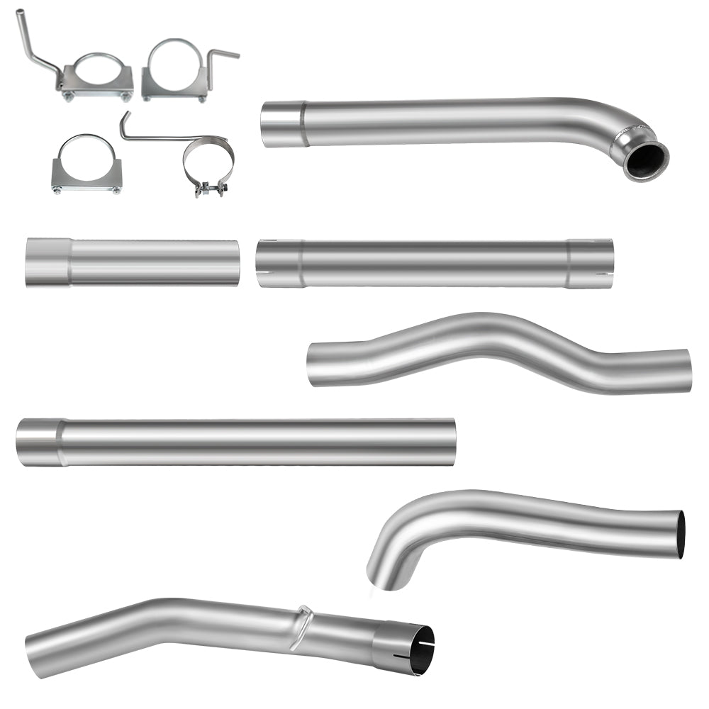 4'/5' Downpipe-Back 2001-2007 LBZ LLY LB7 6.6 Duramax DPF Delete Race Pipe | SPELAB-2