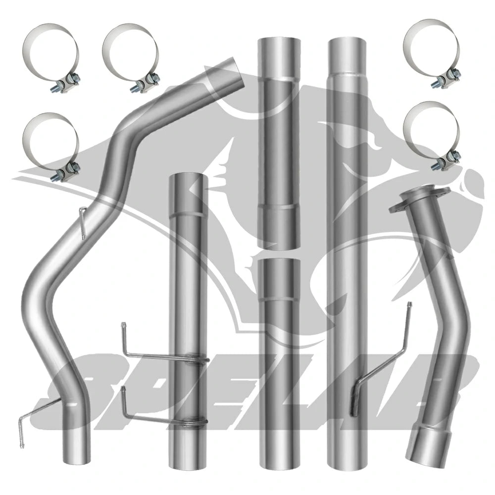 4'' Turbo-Back 2018-2020 3.0 Powerstroke DPF Delete Race Pipe | Ford F-150