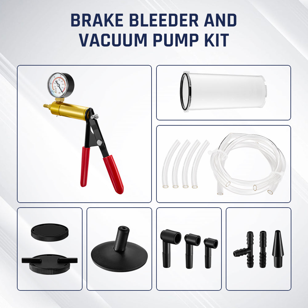Brake Bleeder and Vacuum Pump Kit |SPELAB-3