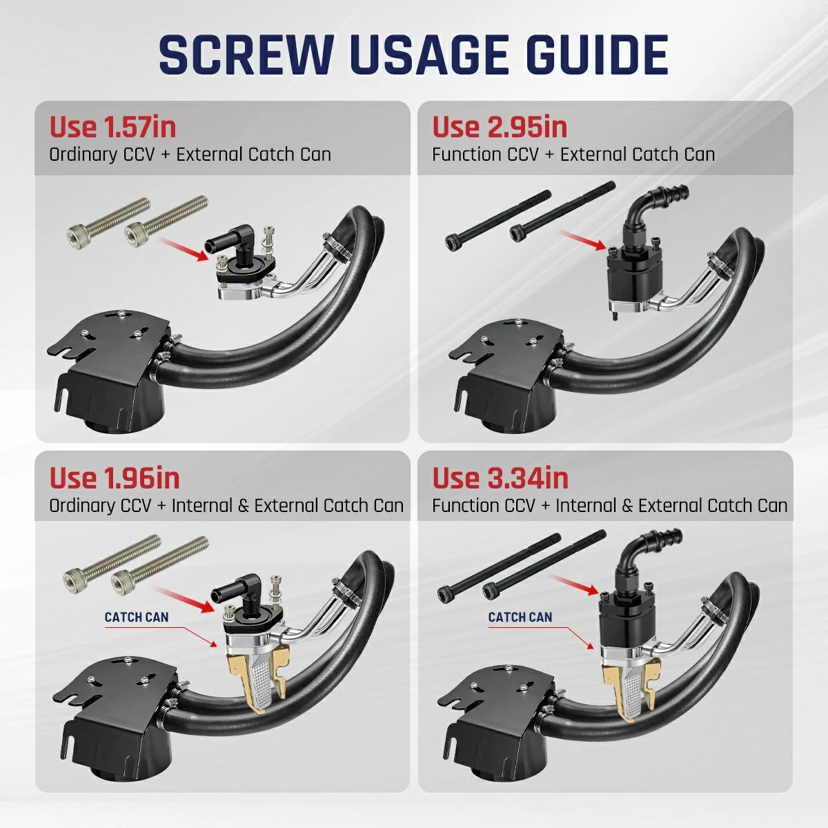 SPELAB Enhanced CCV/PCV Reroute/Delete Engine Ventilation Kit For 11-25 Ford 6.7L Powerstroke