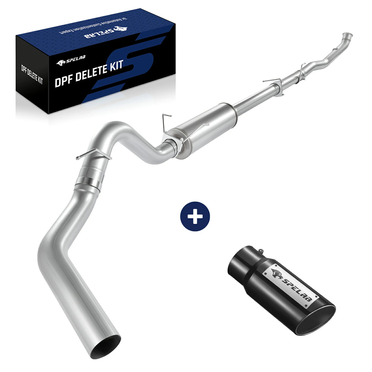 4'' Tb-Back w/Muffler for 2010-2012 Dodge Ram 6.7 Cummins 2500 3500