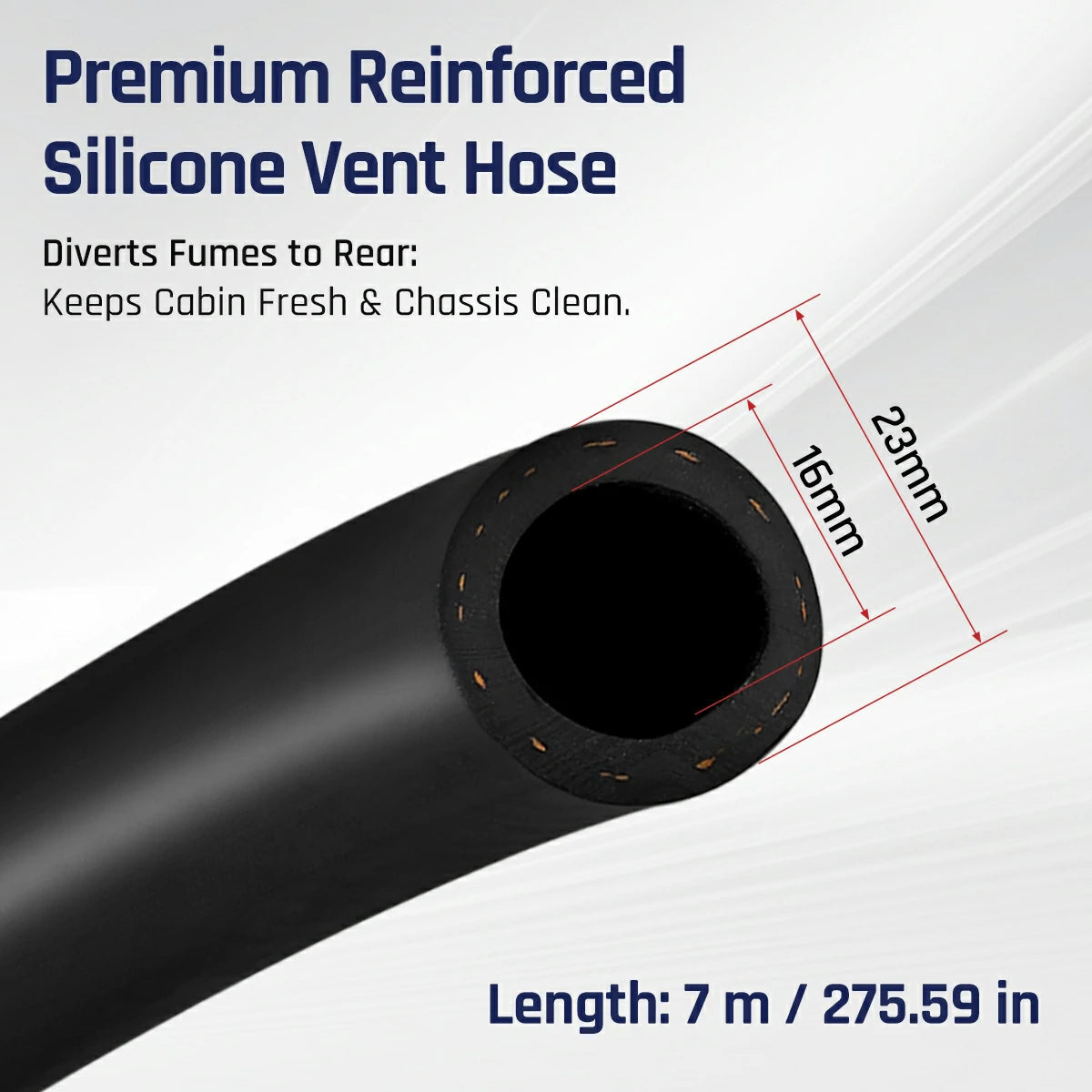 Gen-2 CCV Reroute Kit for 2011+ Ford 6.7 Powerstroke Rear-Exit & Filtered & Odor-Free