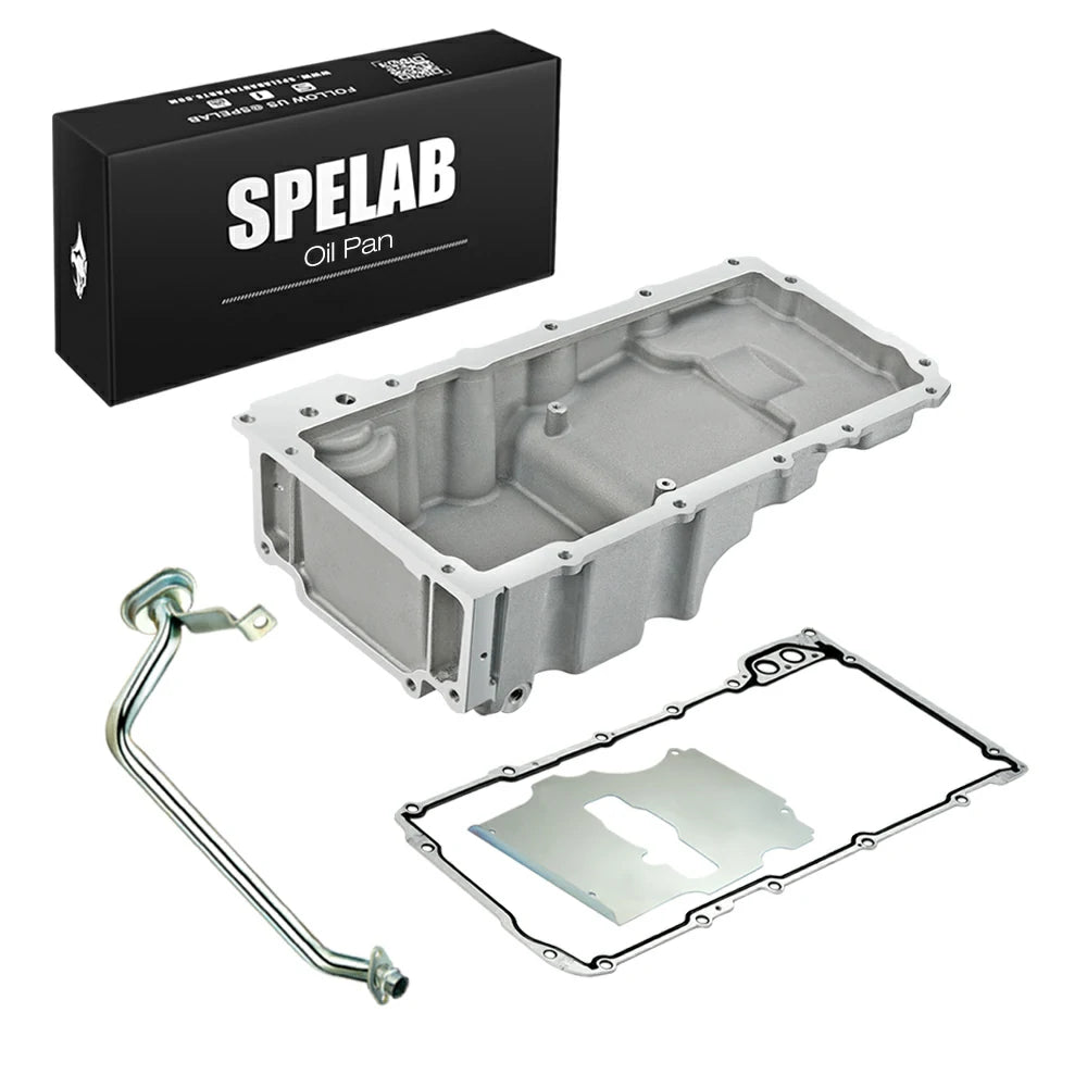 Aluminum Rear Sump Oil Pan Fit Chevy 4.8L 5.3L 5.7L 6.0L 6.2L |SPELAB