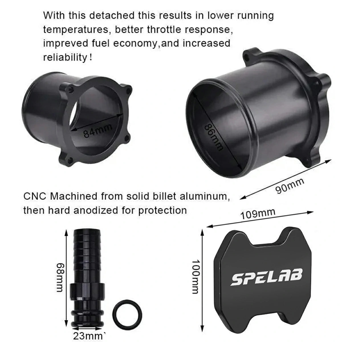 SPELAB for 13-18 Dodge Ram 6.7L Diesel EGR Plate Cooler & Throttle Valve Delete Kit