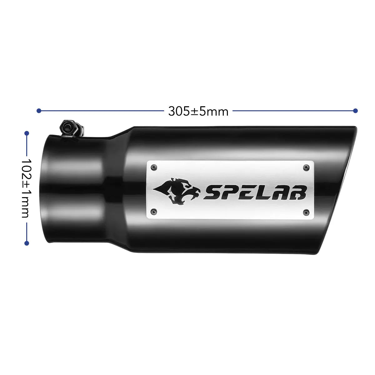 4-5 inch Inlet Performance Exhaust Tip Black Ceramic