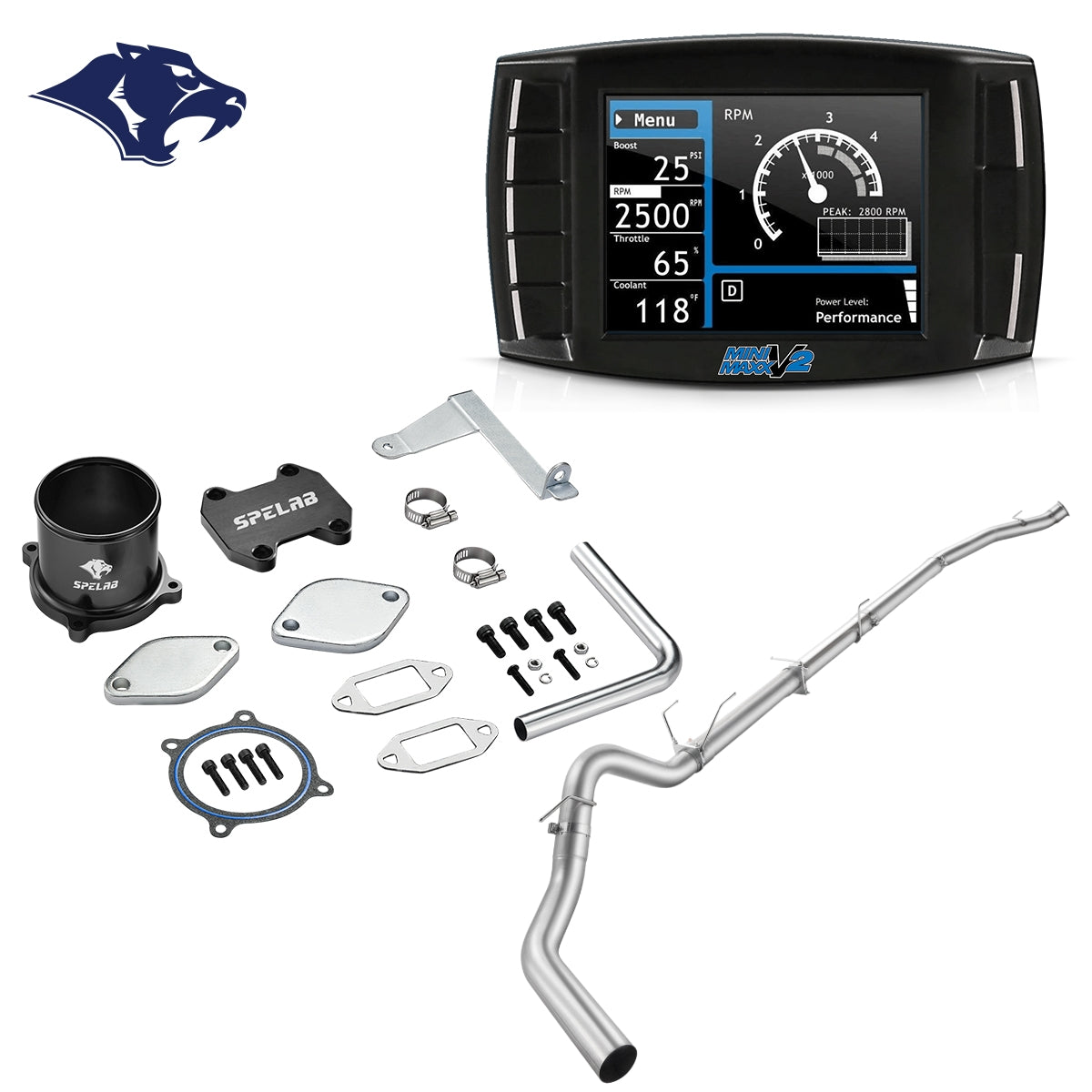 DPF/DEF/EGR Delete 2007.5-2009 Dodge Ram 2500 3500 6.7L Diesel All-in-One Kit |SPELAB