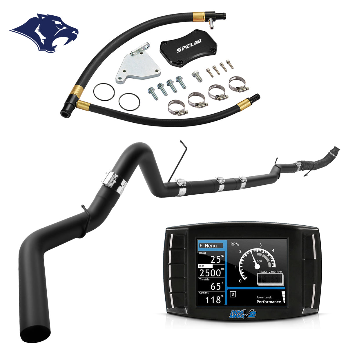 Balck DPF/EGR All-in-One Delete Kit for 2011-2015 LML 6.6L Duramax