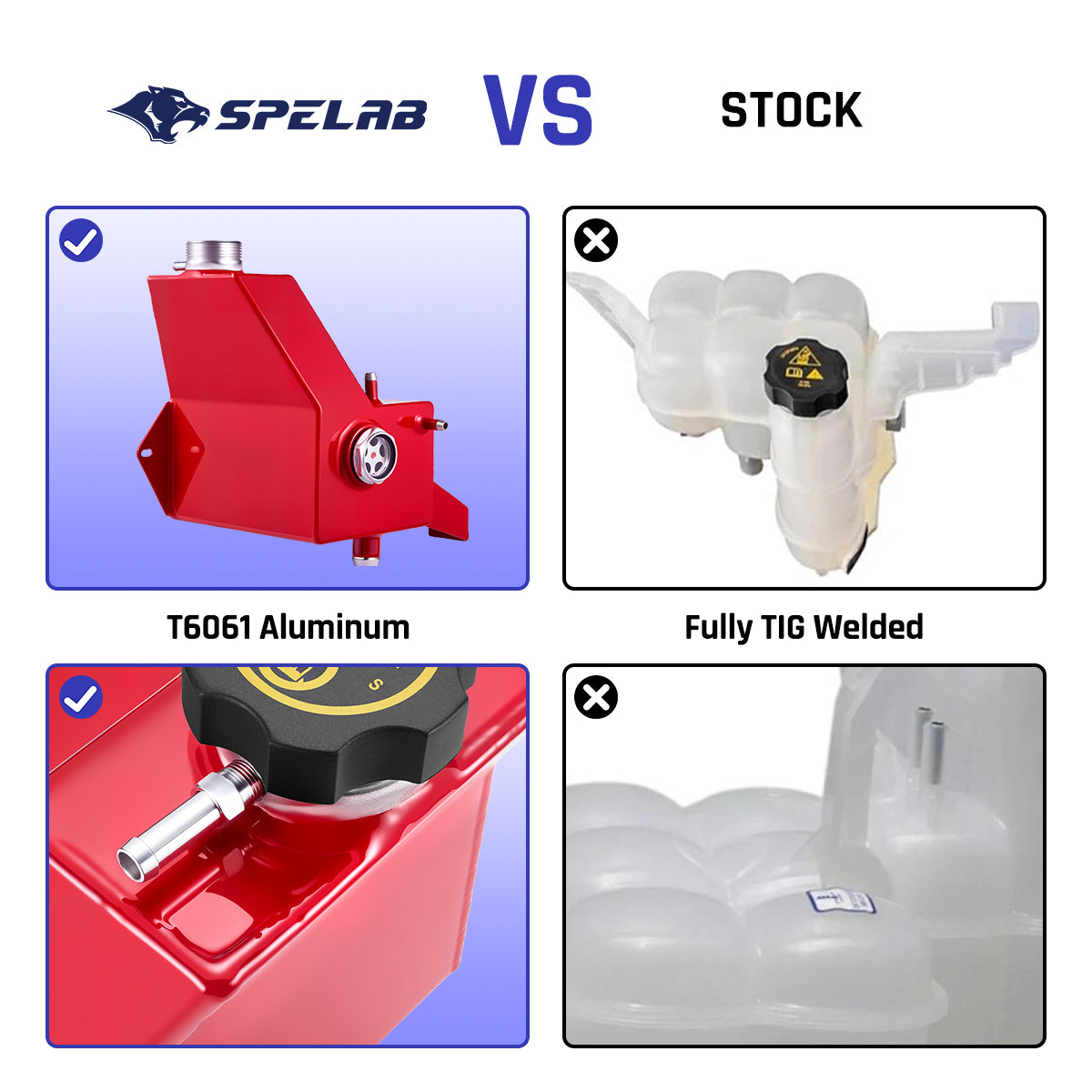 Coolant Tank Kit for 2013-2018 Dodge Ram 2500/3500 6.7L Cummins OEM Replacement | SPELAB