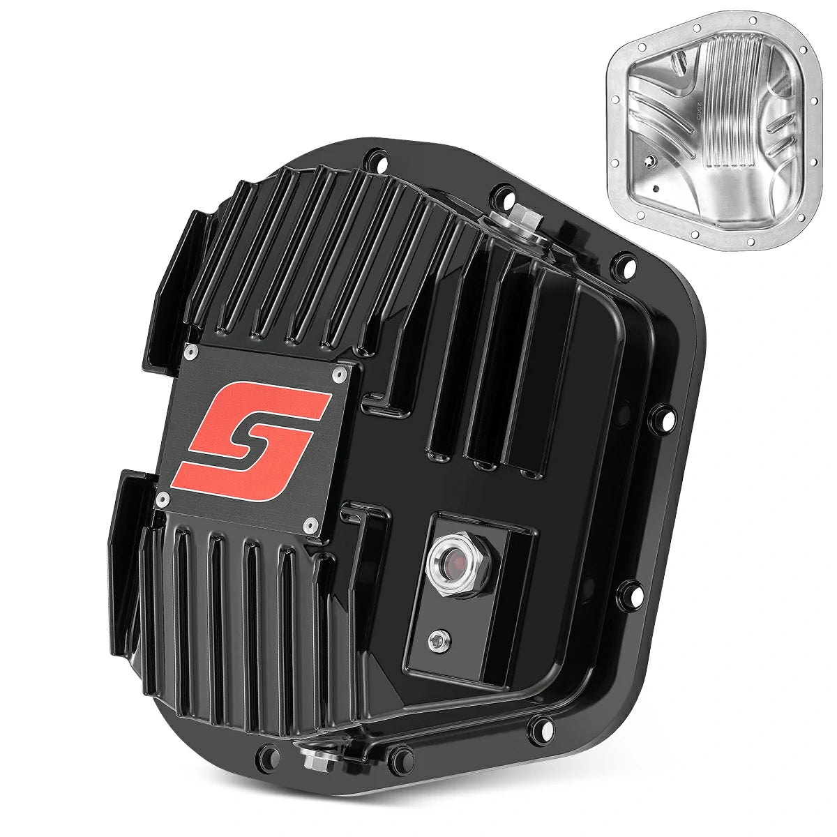 Differential Cover For Ford 9.75″  12 Bolts Rear Axle Cast/Billet Aluminum| SPELAB-1