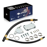 EGR Valve Cooler Delete Kit Black Off Plate for 2011-2016 LML 6.6L Duramax GMC Chevy 2500HD 3500HD | SPELAB