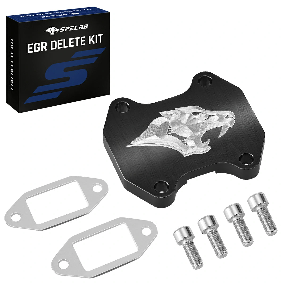 EGR Block-off Plate For 2009-2024 6.7L Cummins Dodge Ram 2500/3500 | SPELAB-black