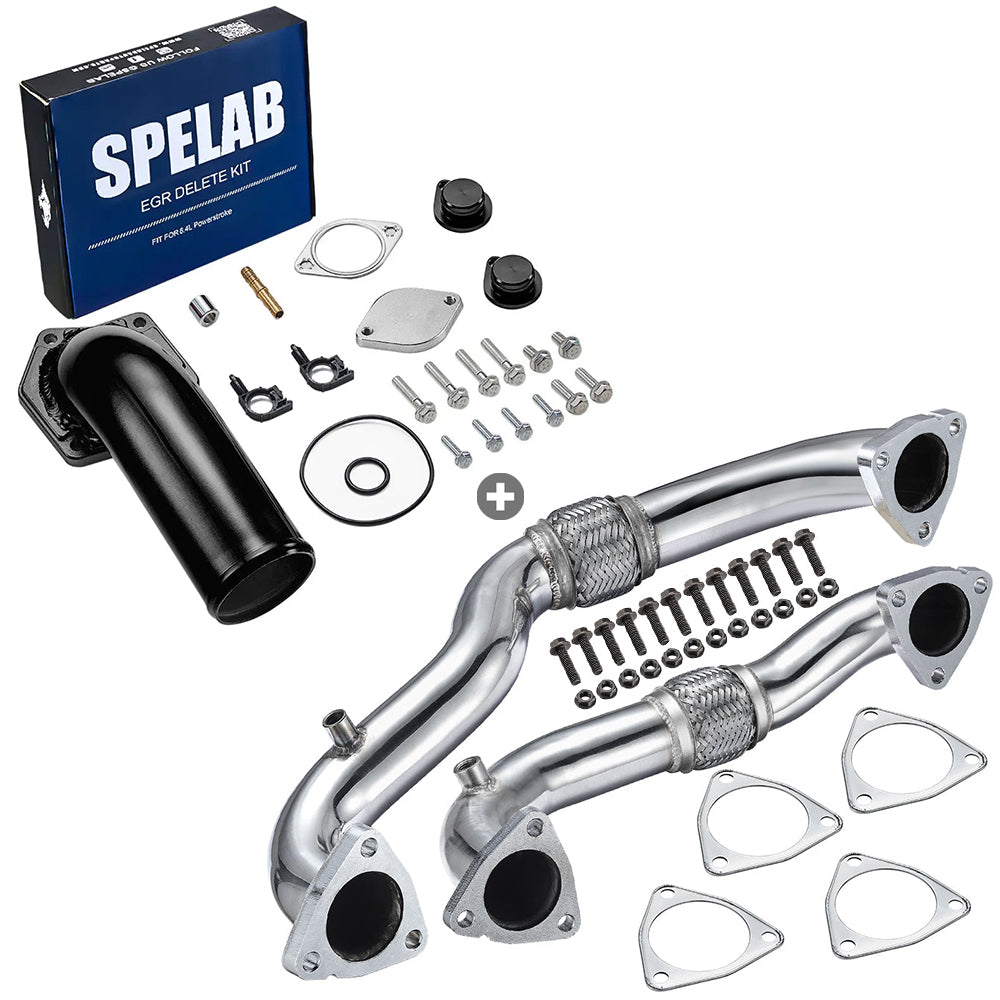 EGR Delete Kit For 2008-2010 Ford 6.4L Powerstroke Turbo Diesel | SPELAB