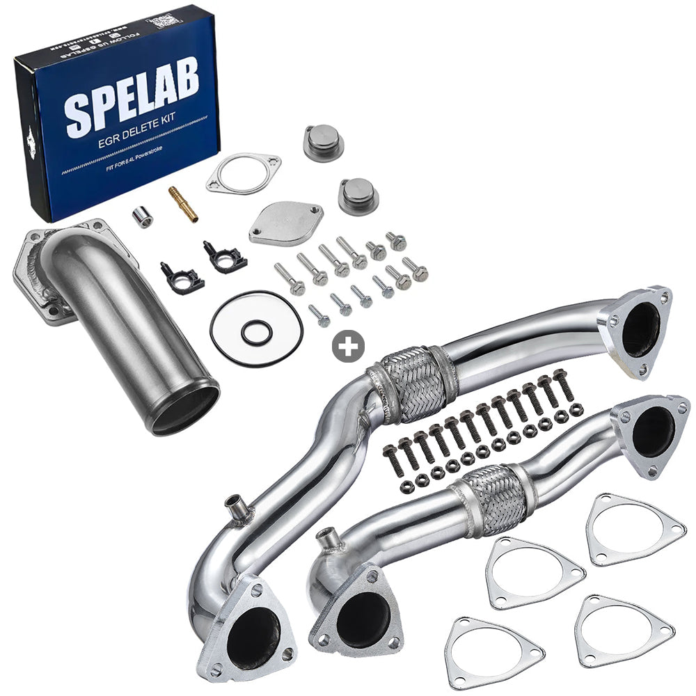 EGR Delete Kit For 2008-2010 Ford 6.4L Powerstroke Turbo Diesel | SPELAB