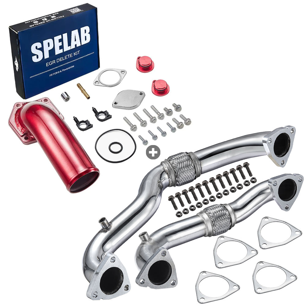 EGR Delete Kit For 2008-2010 Ford 6.4L Powerstroke Turbo Diesel | SPELAB