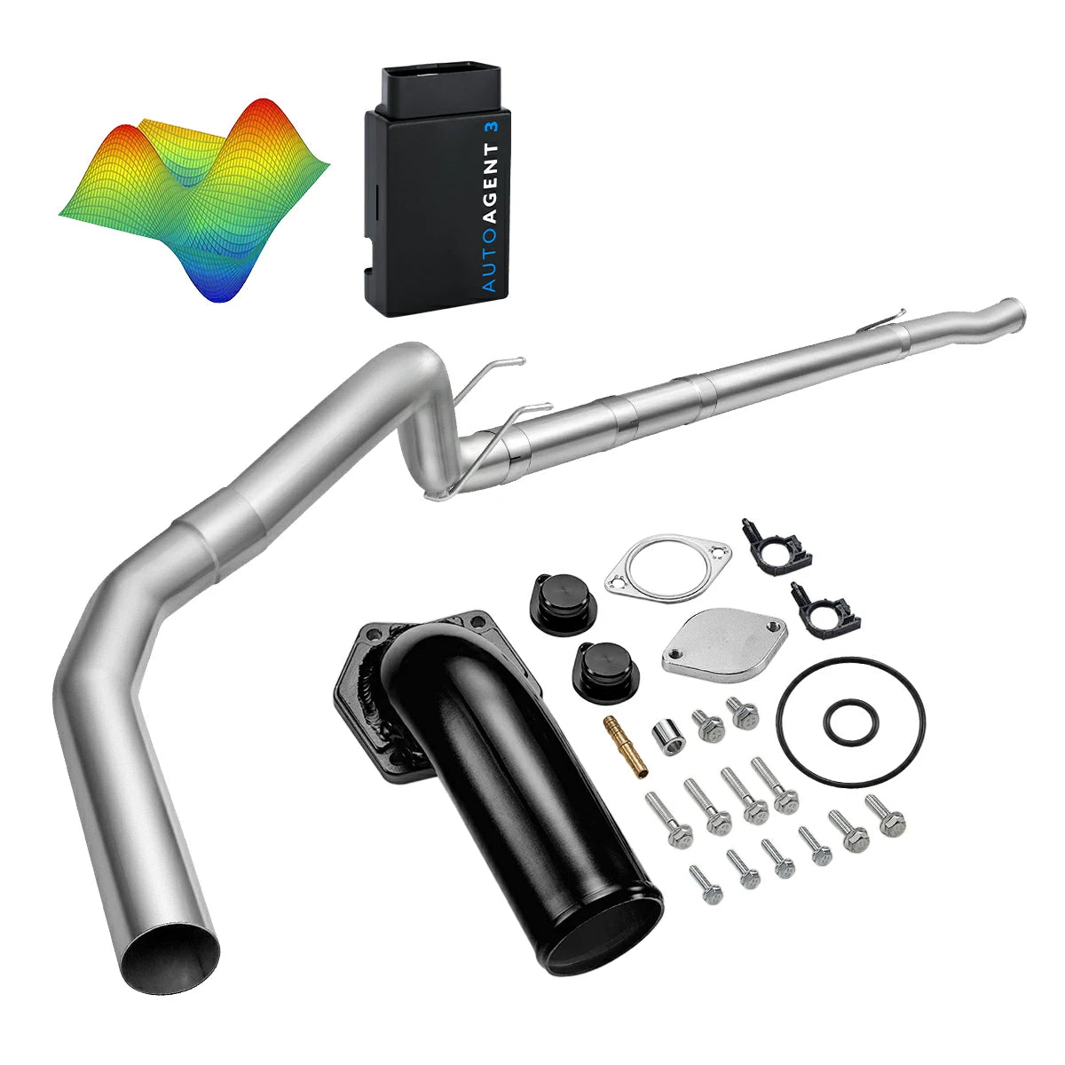 EZ LYNK Auto Agent 3 DPF/EGR All-in-One Delete Kit for 2008-2010 Ford 6.4L Powerstroke F250 F350 F450