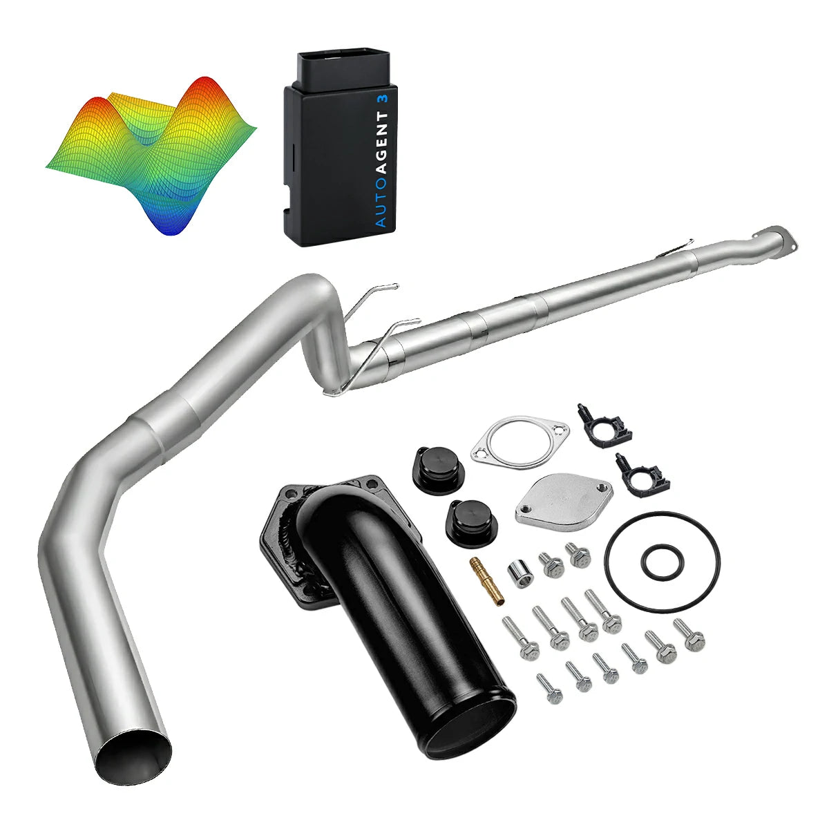 EZ LYNK Auto Agent 3 DPF/EGR All-in-One Delete Kit for 2008-2010 Ford 6.4L Powerstroke F250 F350 F450