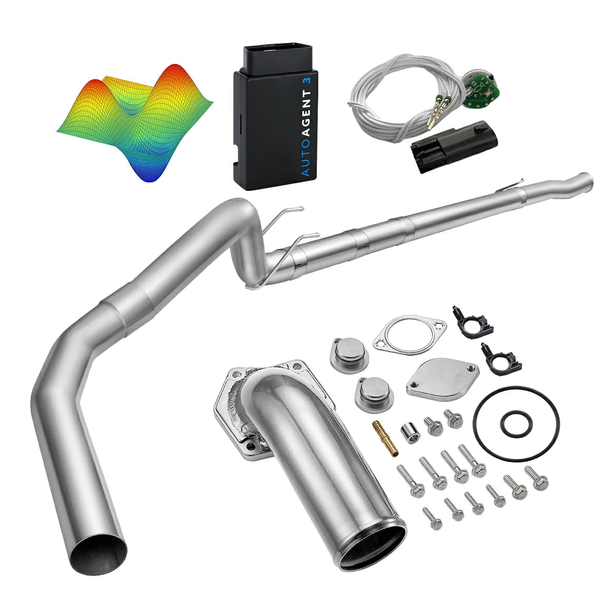 EZ LYNK Auto Agent 3 DPF/EGR All-in-One Delete Kit for 2008-2010 Ford 6.4L Powerstroke F250 F350 F450