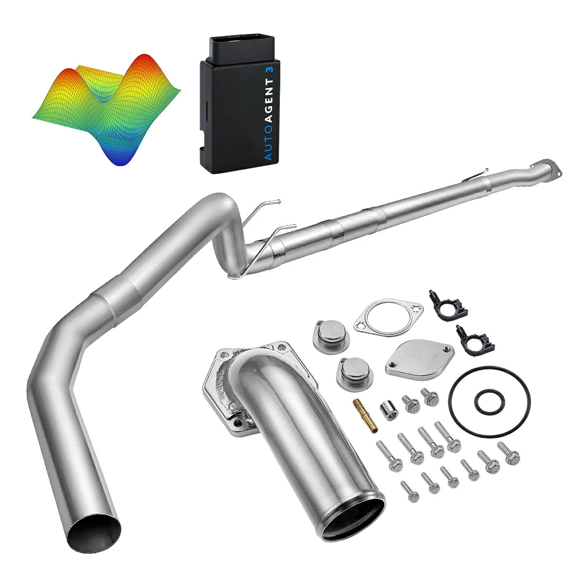 EZ LYNK Auto Agent 3 DPF/EGR All-in-One Delete Kit for 2008-2010 Ford 6.4L Powerstroke F250 F350 F450