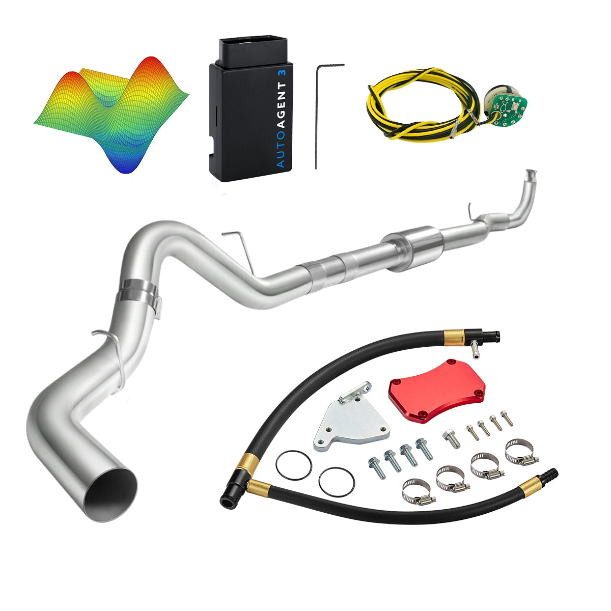EZ LYNK Auto Agent 3 DPF/EGR All-in-One Delete Kit for 2011-2016 6.6L Duramax LML