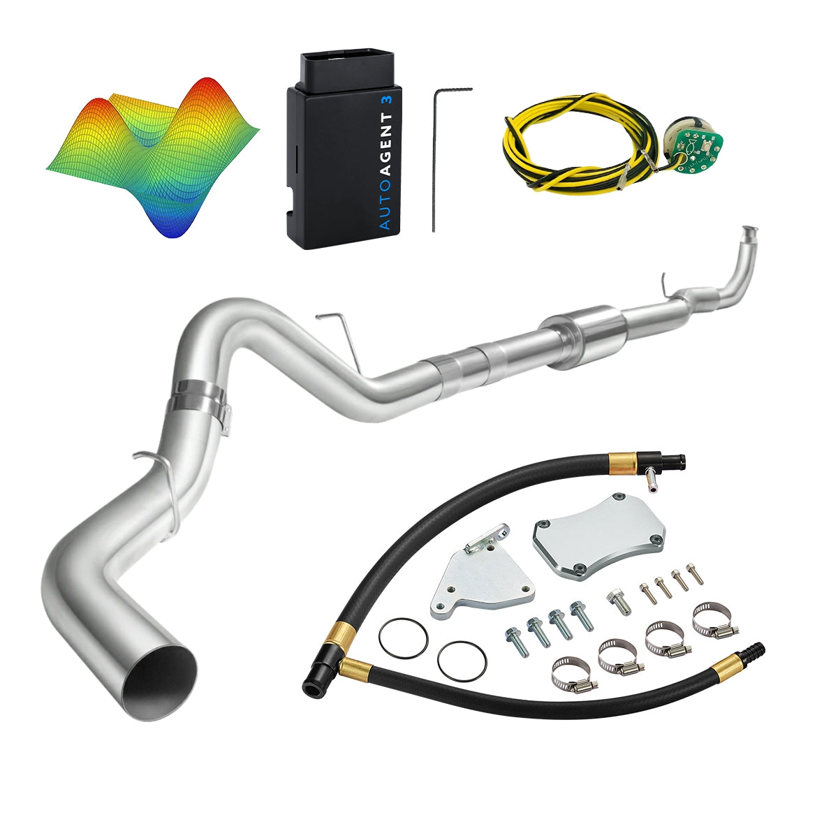 EZ LYNK Auto Agent 3 DPF/EGR All-in-One Delete Kit for 2011-2016 6.6L Duramax LML