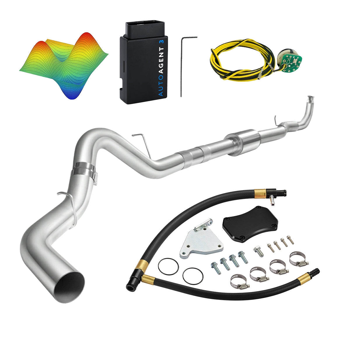 EZ LYNK Auto Agent 3 DPF/EGR All-in-One Delete Kit for 2011-2016 6.6L Duramax LML