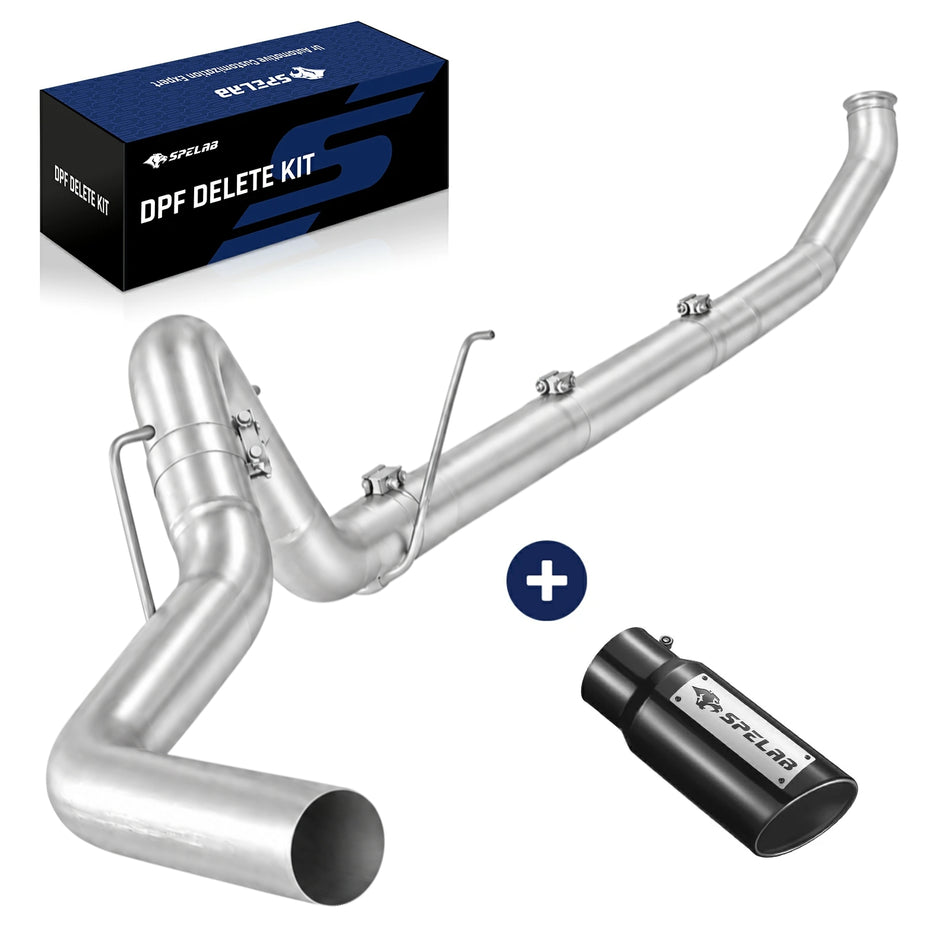 4"/5" Turbo-Back Exhaust for 2003-2004 Dodge Ram 5.9L Diesel DPF Delete Race Pipe | SPELAB